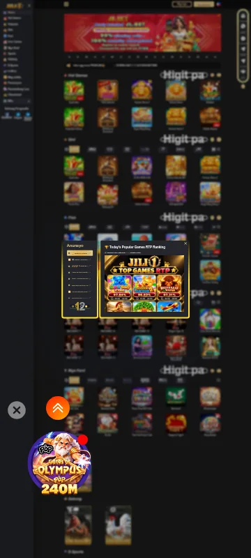 Jili Casino service viewed on a mobile device